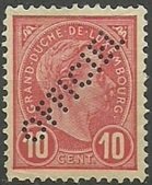 Grand Duke Adolf - Official (Perfin)