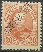 Grand Duke Adolf - Official (Perfin)