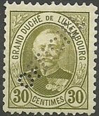 Grand Duke Adolf - Official (Perfin)