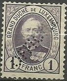 Grand Duke Adolf - Official (Perfin)