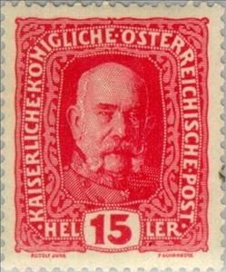 Stamp, Emperor Franz Joseph, Austria,  , Heads of State, Emperors