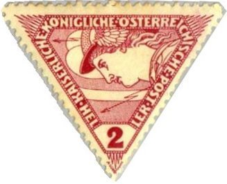 Stamp, Mercurius, Austria,  , Mythology, Triangle Stamps