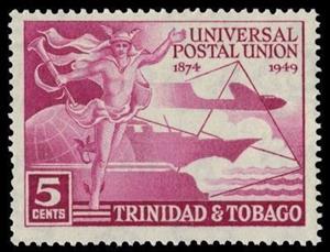 Stamp, Mercury and Symbol, Trinidad and Tobago,  
