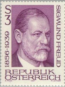 Stamp, Sigmund Freud (1856-1939) neurologist & founder psychoanalys, Austria,  , Healthcare, Psychologists, Neurologists