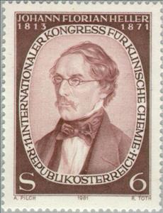 Stamp, Johann Florian Heller (1813-1871) pioneer chemical diagnosti, Austria,  , Healthcare, Chemistry, Chemists, Conferences