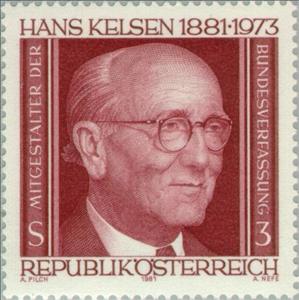 Stamp, Hans Kelsen (1881-1973) expert in constitutional law, Austria,  , Jurists