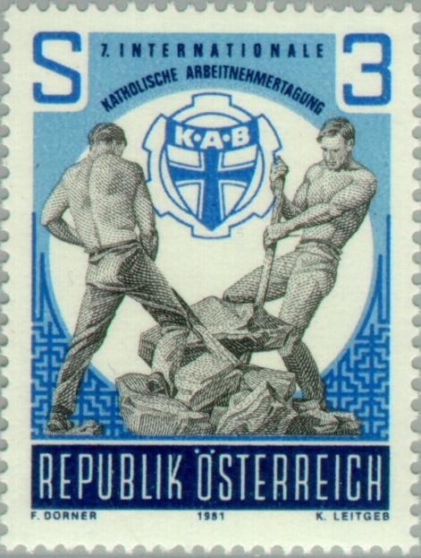 Two labourers & KAB badge