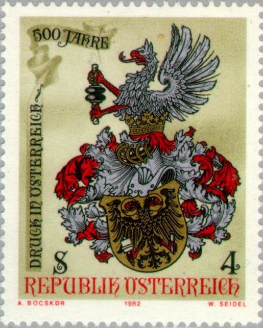 Letterpress coat of arms