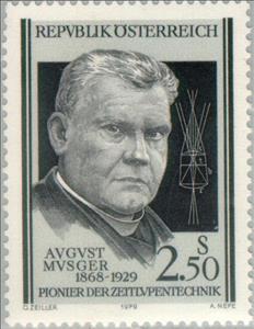 Stamp, Musger, August (1868-1929) pioneer of the slow motion techni, Austria,  , Изобретатели, Scientists