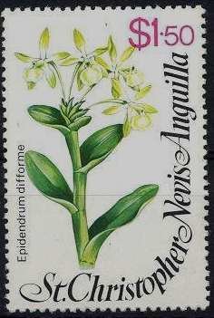 Stamp, Flowers, Saint Kitts and Nevis,  