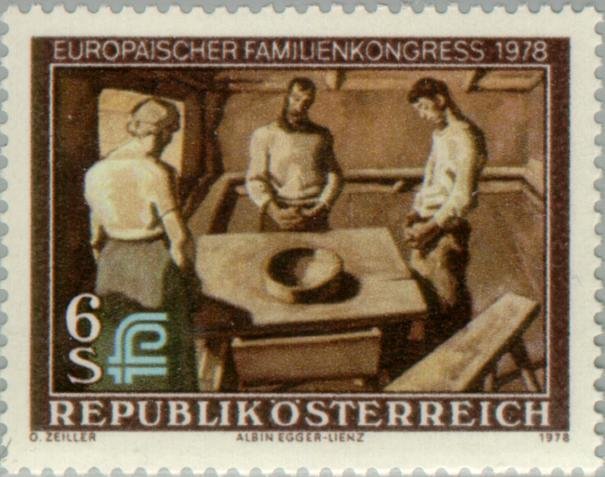 "Saying Grace", painting by Albin Egger-Lienz