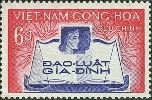 Stamp, Symbols of Family and Justice, Vietnam, South,  