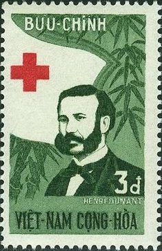 Stamp, Henry Dunant (1828-1910), Vietnam, South,  , Red Cross and Red Crescent