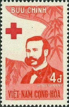 Stamp, Henry Dunant (1828-1910), Vietnam, South,  , Red Cross and Red Crescent