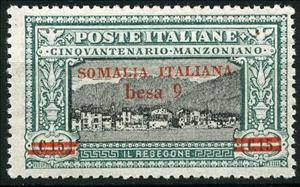 Stamp, Alessandro Manzoni, Italian colonies, territories and occupations,  