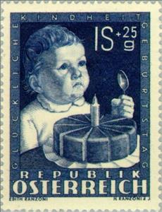 Stamp, Birthday, Austria,  , Feasts, Anniversaries and Jubilees