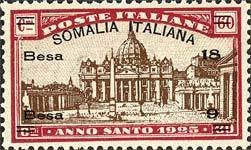 Stamp, Holy Year of Redemption, Italian colonies, territories and occupations,  