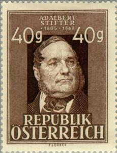 Stamp, Stifter, Adalbert (1805-68) poet & painter, Austria,  , Painters, Literary People (Poets and Writers)