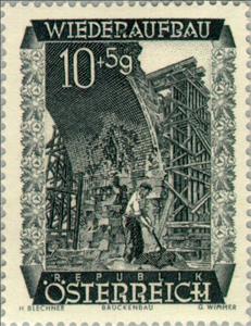 Stamp, Laabenbach viaduct, Austria,  , Building Industry, Bridges