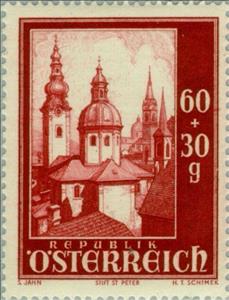 Stamp, Cathedral chapter, Austria,  , Towers, Churches - Cathedrals - Basilicas - Chapels