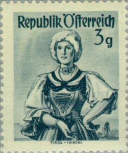 Stamp, Tyrol, Inntal, Austria,  , Folklore, Suits and Costumes