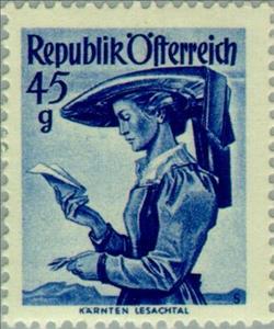 Stamp, Carinthia, Lesachtal, Austria,  , Folklore, Suits and Costumes