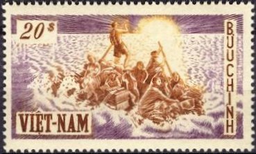 Boat with evacuees
