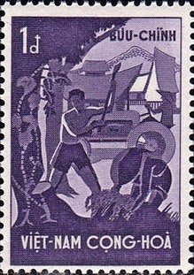 Farmers, Tractor and Village