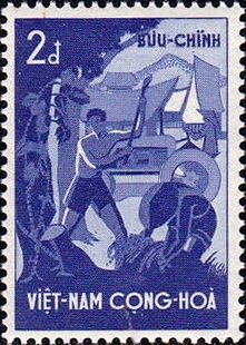 Farmers, Tractor and Village