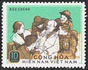 Stamp, Ho Chi Minh, Vietcong, National Liberation Front,  