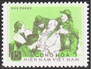 Stamp, Ho Chi Minh, Vietcong, National Liberation Front,  