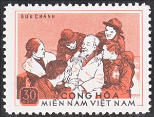 Stamp, Ho Chi Minh, Vietcong, National Liberation Front,  