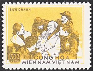 Stamp, Ho Chi Minh, Vietcong, National Liberation Front,  