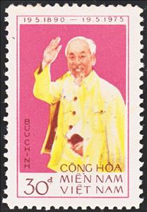 Stamp, Ho Chi Minh, Vietcong, National Liberation Front,  