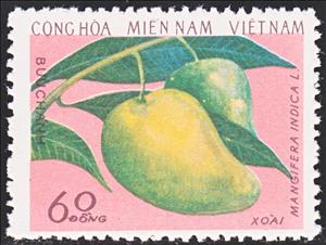 Stamp, Mango, Vietcong, National Liberation Front,  , Fruits
