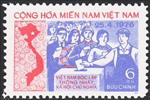 Stamp, Unified Assembly elections, Vietcong, National Liberation Front,  