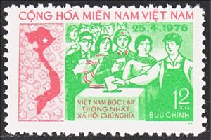 Stamp, Unified Assembly elections, Vietcong, National Liberation Front,  