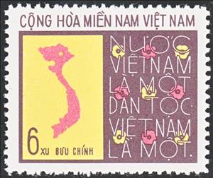 Stamp, National Assembly, Vietcong, National Liberation Front,  