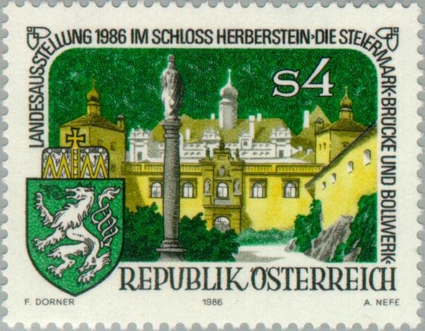 Herberstein Castle & coat of arms