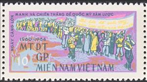 Stamp, Demonstartion, Vietcong, National Liberation Front,  