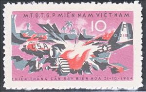 Stamp, Attack of Bien Hoa, Vietcong, National Liberation Front,  