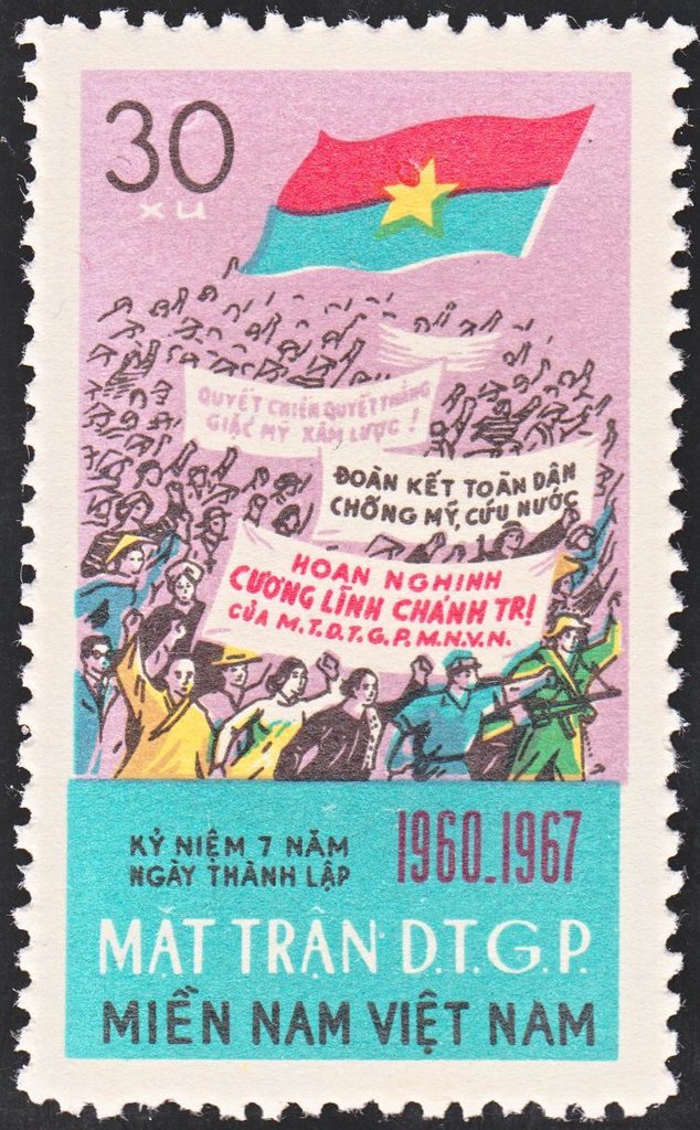 Peoples demonstration with various banners