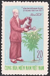 Stamp, Ho Chi Minh, Vietcong, National Liberation Front,  