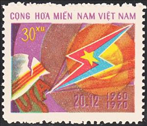 Stamp, Vietcong Force, Vietcong, National Liberation Front,  