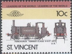 Stamp, Fenchurch Terrier-Class, Saint Vincent and The Grenadines,  , Railways
