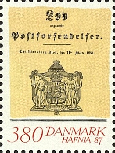 1851 title page of 'Law on Postal Mail'