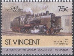 Stamp, Class 24, Saint Vincent and The Grenadines,  , Railways