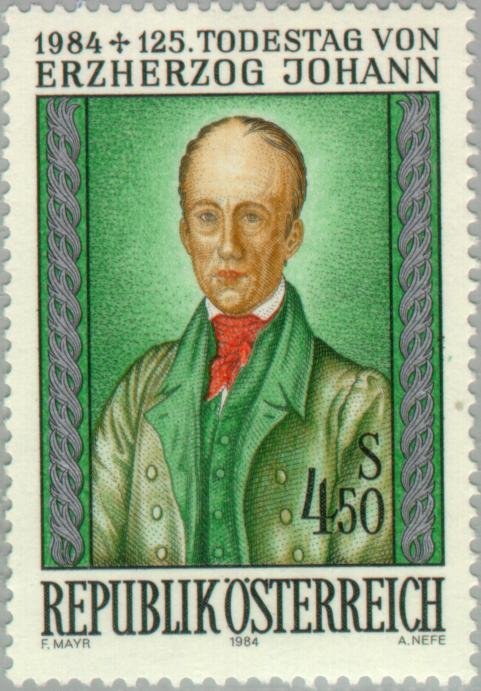 Archduke Johann (1782-1859) painting by Julius Schnorr