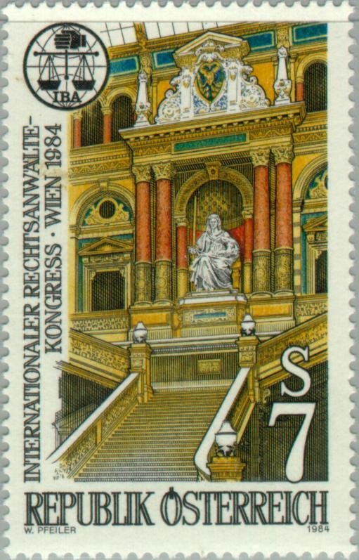 Justitia Statue in the Vienna Palace of Justice