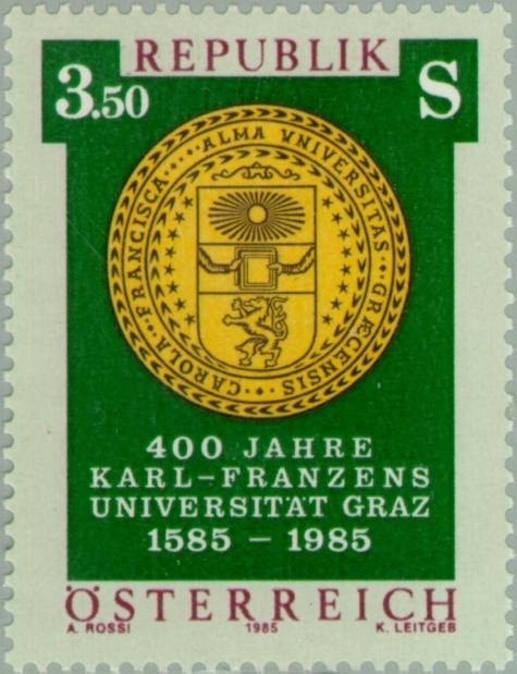 Karl Franzens University, Graz, 400th anniv.